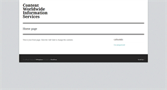 Desktop Screenshot of contentworldwide.com