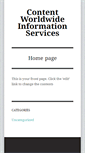 Mobile Screenshot of contentworldwide.com